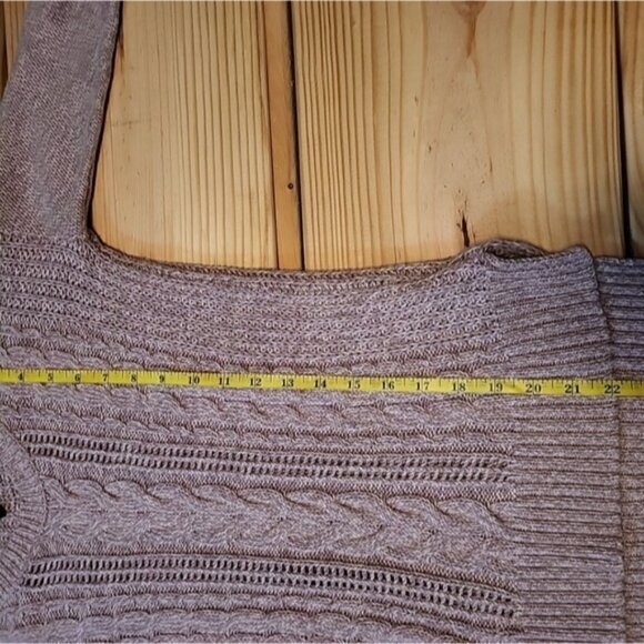 Prince & Fox Sweater XS Raspberry Pink Cable Knit Cotton Blend Slim Fit Cute - Picture 6 of 12